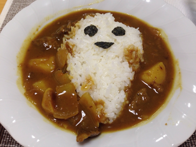 ハロウィン仕様(*^^*)カレーライス☆